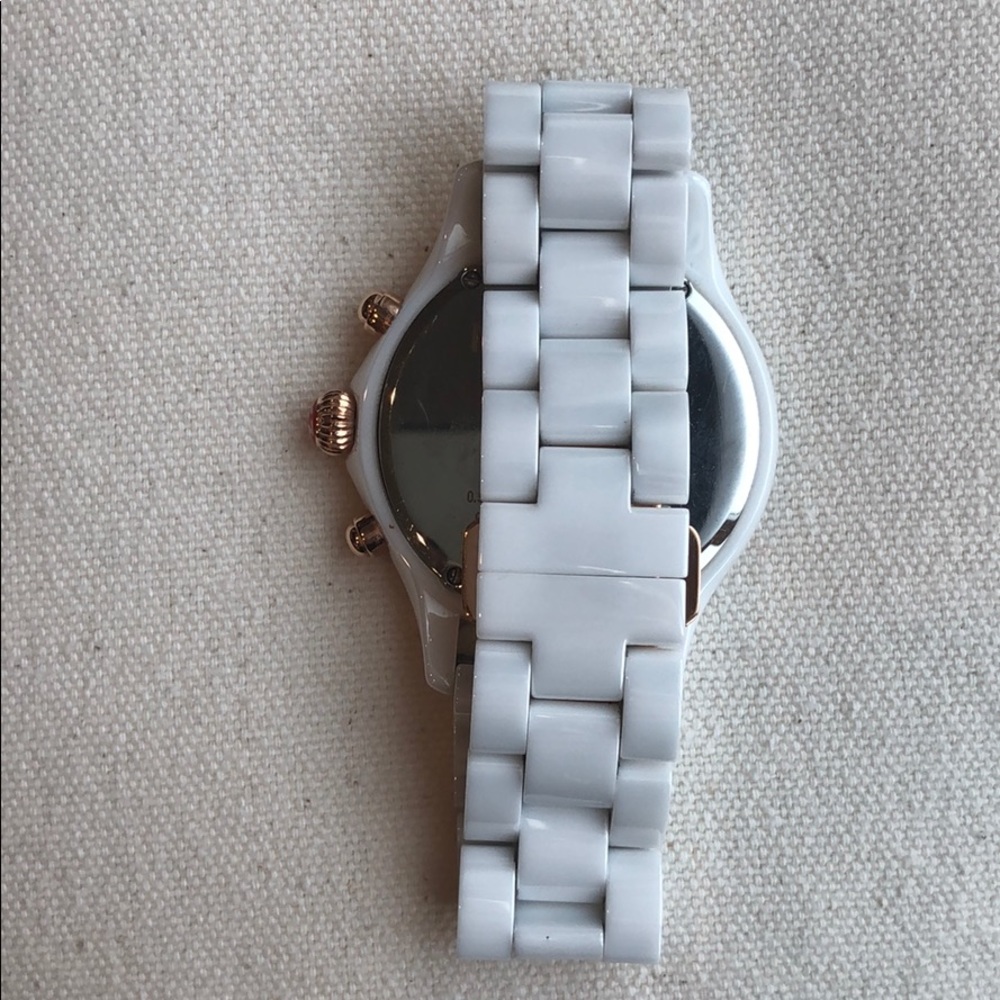 MICHELE Ceramic Diamond rose gold watch - Picture 3 of 6